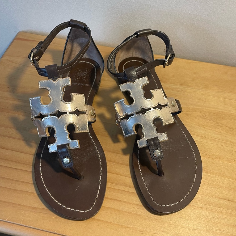 Tory Burch Leather Gladiator Sandals